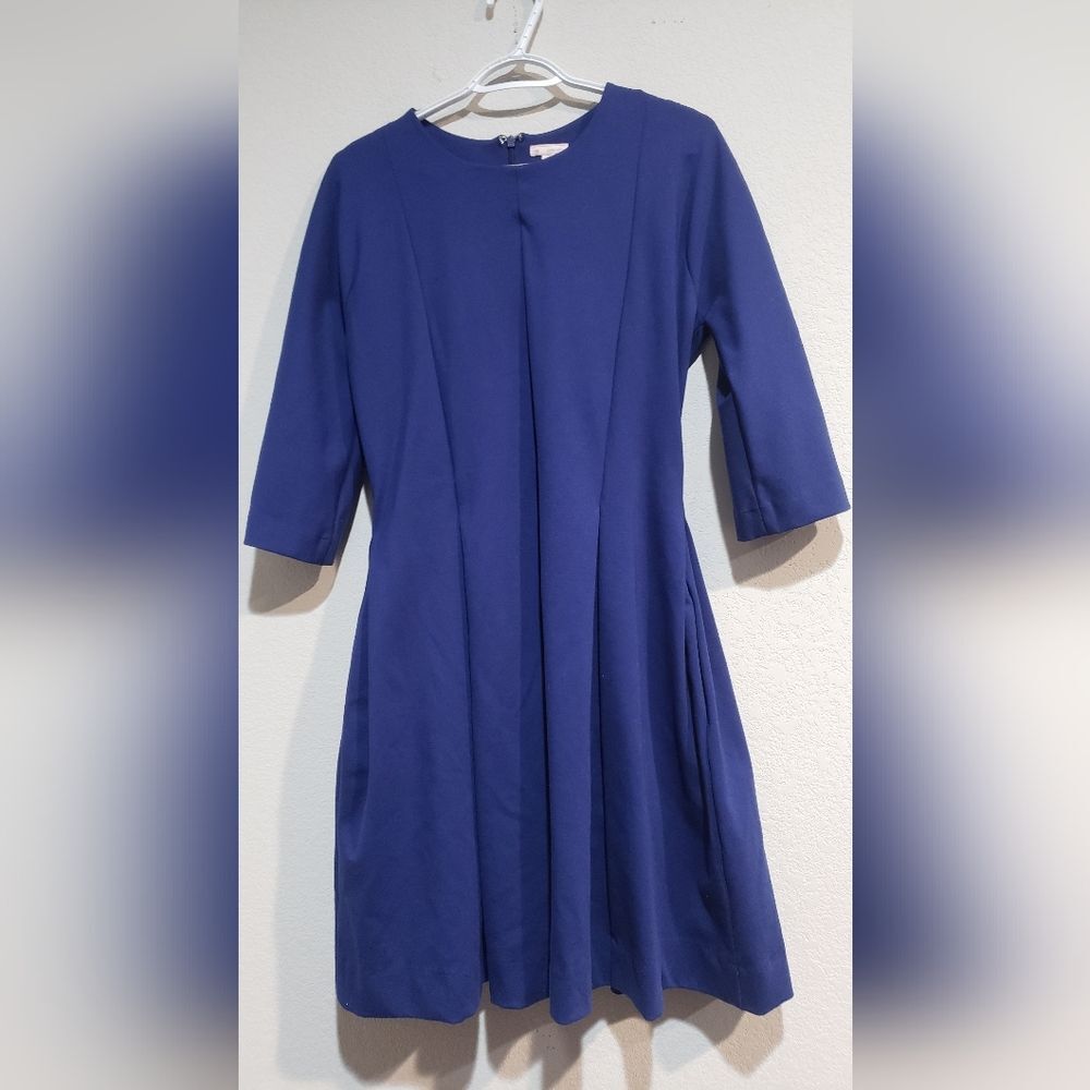 Vintage Gap Blue Box Pleated Dress Size 10